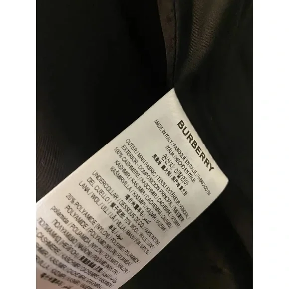 Burberry Kensington cashmere navy trench coat - Picture 14 of 15